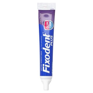 Fixodent, Plus, Crema adhesiva para dentaduras postizas, 57 g (2 oz)