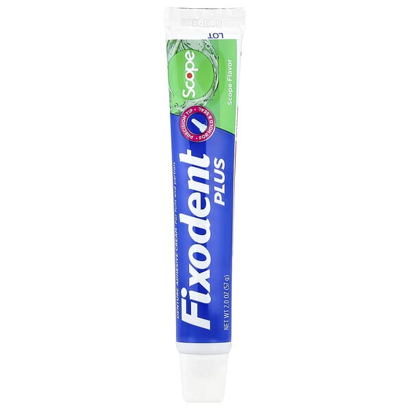 Fixodent, Plus, Dental Adhesive Cream, Scope, 2 oz (57 g)