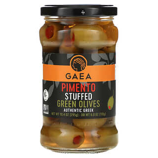 Gaea, Pimento Stuffed Green Olives, 10.4 oz (295 g)