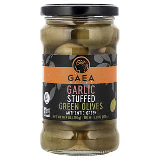 Gaea, Garlic Stuffed Green Olives, 10.4 oz (295 g)