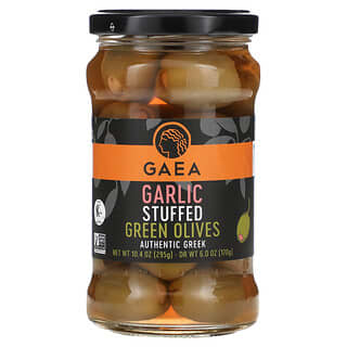 Gaea, Garlic Stuffed Green Olives, 10.4 oz (295 g)