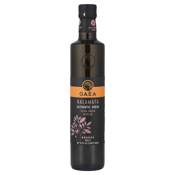 Gaea, Kalamata Extra Virgin Olive Oil, Bold, 16.9 fl oz (500 ml)