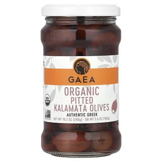 Gaea, Măsline Kalamata fără sâmburi organice, 10,2 oz (290 g)