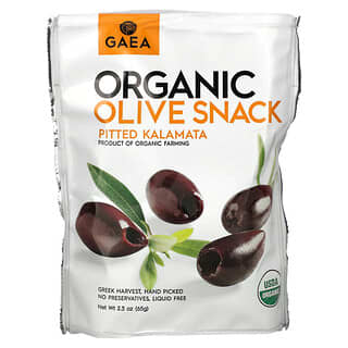 Gaea, Organic Olive Snack, каламата без косточек, 65 г (2,3 унции)