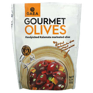 Gaea, Gourmet Olives,  Handpicked Kalamata Marinated Olives, 4.2 oz (120 g)