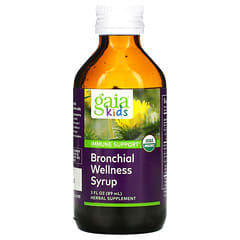 Gaia Herbs, Jarabe para el bienestar bronquial para niños, 89 ml (3 oz. Líq.)