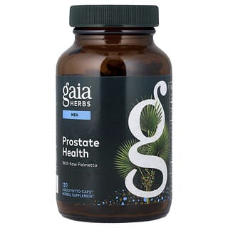 Gaia Herbs, Prostate Health, 120 wegańskich, płynnych fitokapsułek