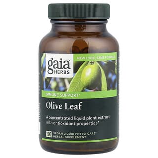 Gaia Herbs, Olive Leaf, 680 mg, 120 Vegan Liquid Phyto-Caps®