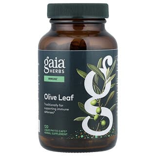 Gaia Herbs, Hoja de olivo, 120 cápsulas líquidas Phyto-Caps® veganas