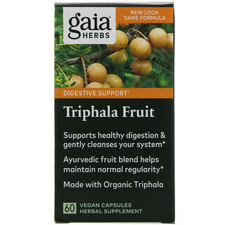 Gaia Herbs, Triphala Fruit, 60 cápsulas veganas