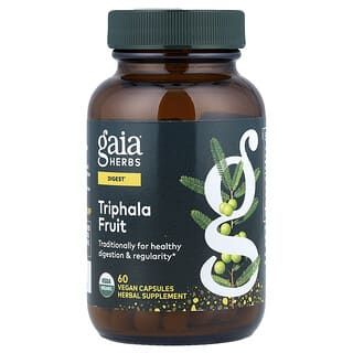 Gaia Herbs, Triphala Fruit, 60 cápsulas veganas