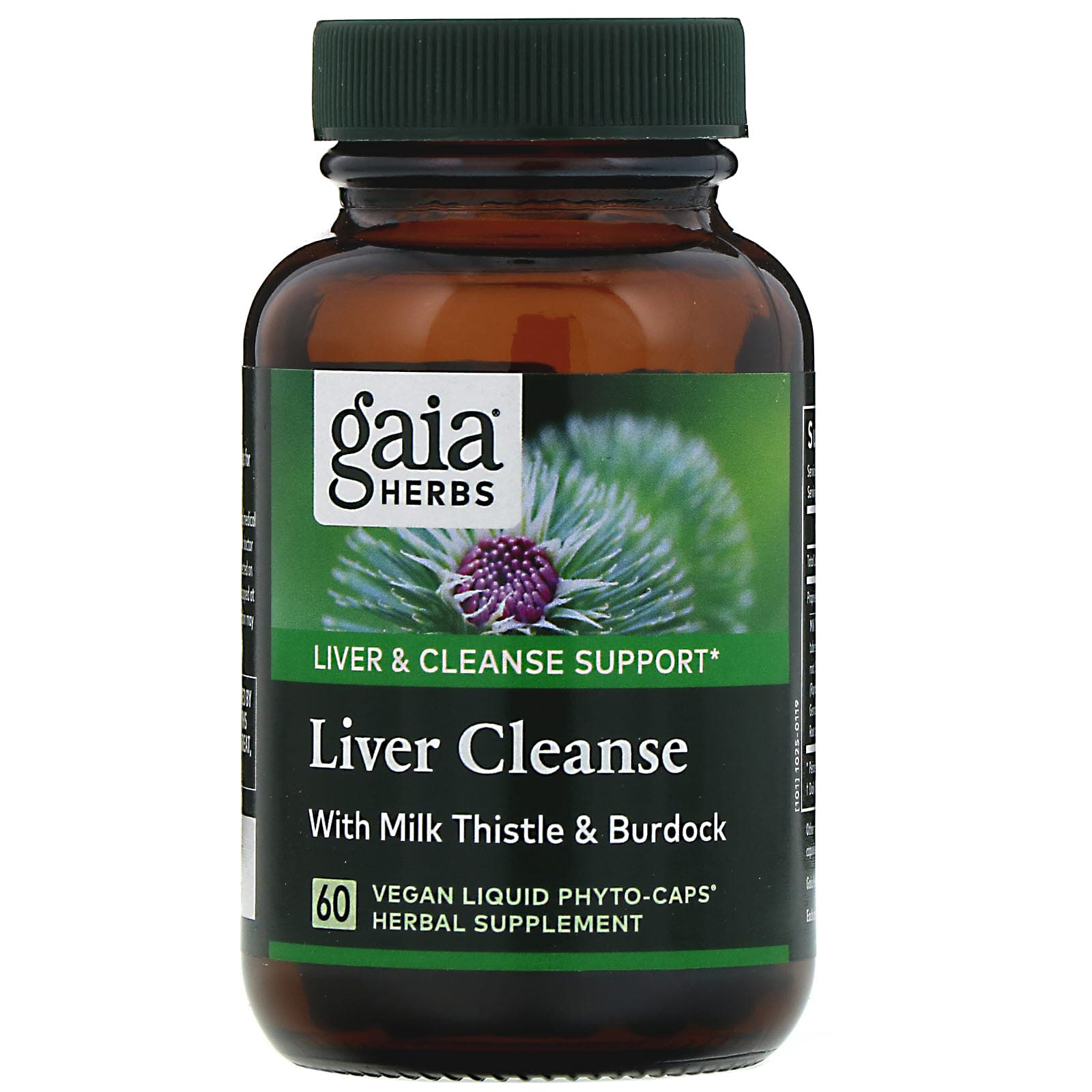 Gaia Herbs Liver Cleanse 60 Vegan Liquid Phyto Caps