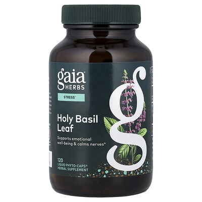 Gaia Herbs, Holy Basil Leaf, 120 Liquid Phyto-Caps®
