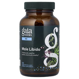 Gaia Herbs, Mannen, Mannelijk Libido, 120 Vloeibare Phyto-Caps®