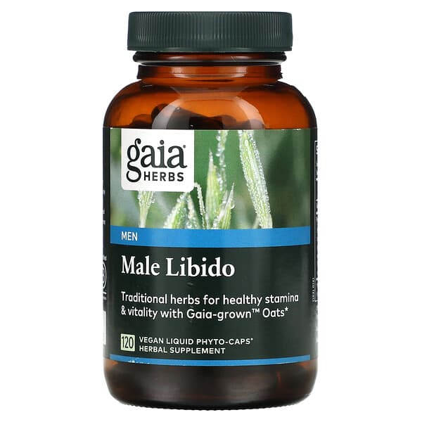 Gaia Herbs, 男性、Male Libido、植物性液体カプセル120粒