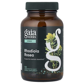 Gaia Herbs, родиола розовая, 120 веганских капсул Liquid Phyto-Caps
