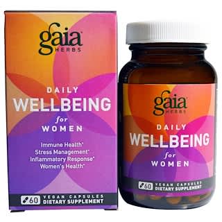 Gaia Herbs, DailyWellbeing, für Frauen,  60 vegane Kapseln
