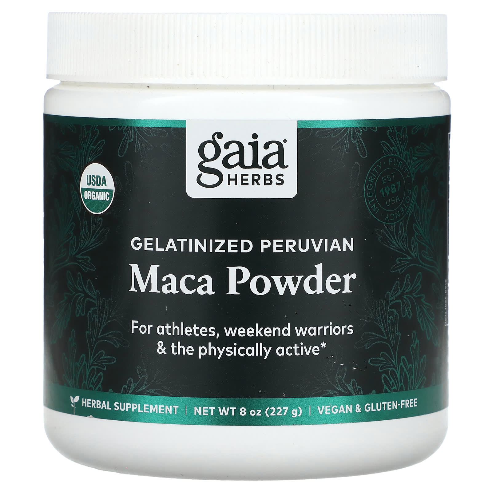 Gaia Herbs Gelatinized Peruvian Maca Powder 8 Oz 227 G