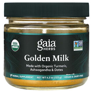 Gaia Herbs, ゴールデンミルク、123g（4.3オンス）