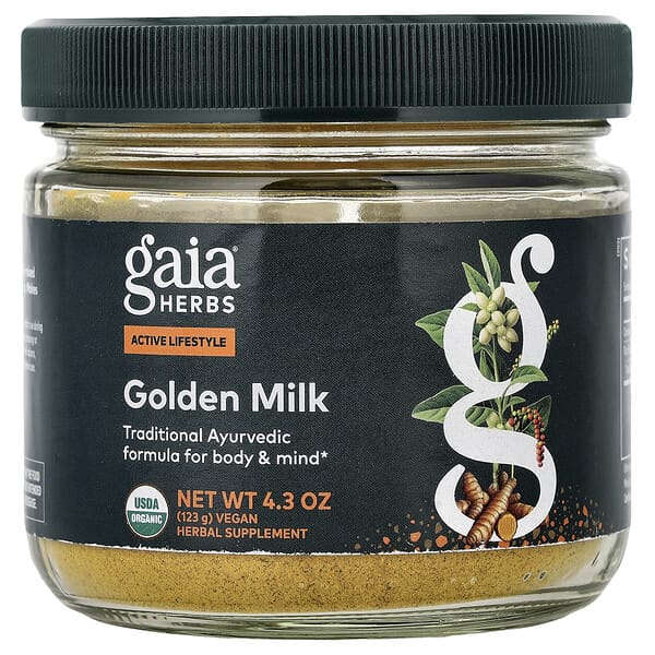 Gaia Herbs, 골든 밀크, 123g(4.3oz)