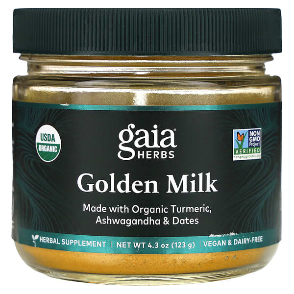 Gaia Herbs Golden Milk 43 Oz 123 G