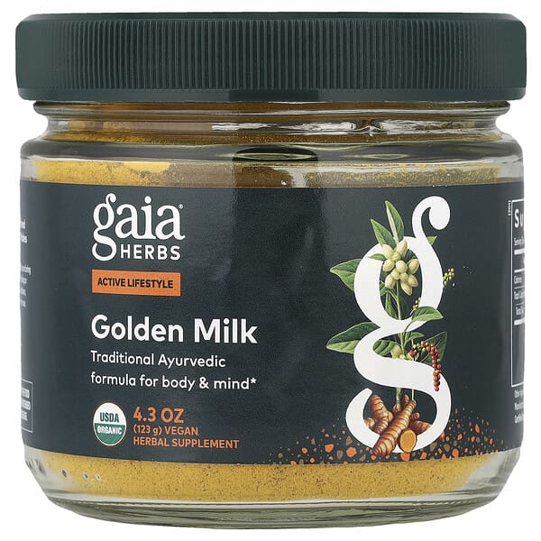 Gaia Herbs Golden Milk, 4.3 oz (123 g)