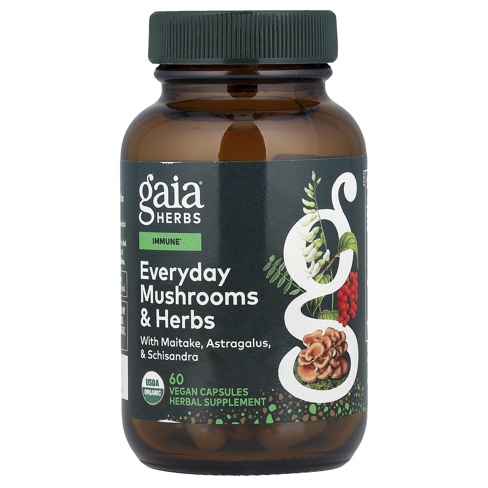 Gaia Herbs Everyday Mushrooms & Herbs – 60 gélules véganes de Gaia Herbs
