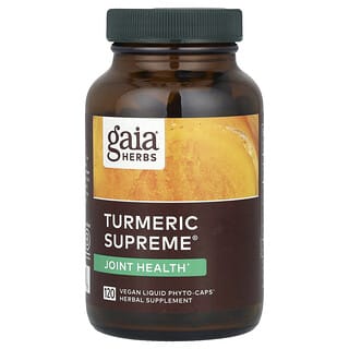 Gaia Herbs, Turmeric Supreme®, Suplemento de cúrcuma, 120 fitocápsulas líquidas veganas Vegan Liquid Phyto-Caps