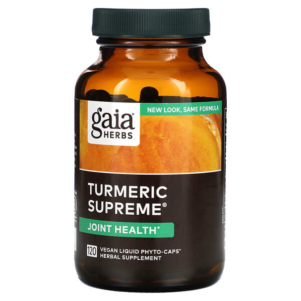 Gaia Herbs, Turmeric Supreme, 120 Vegan Liquid PhytoCaps