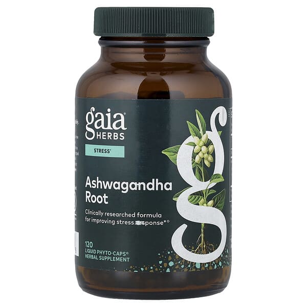 Ashwagandha Root, 120 Liquid Phyto-Caps® (350 mg Per cap)