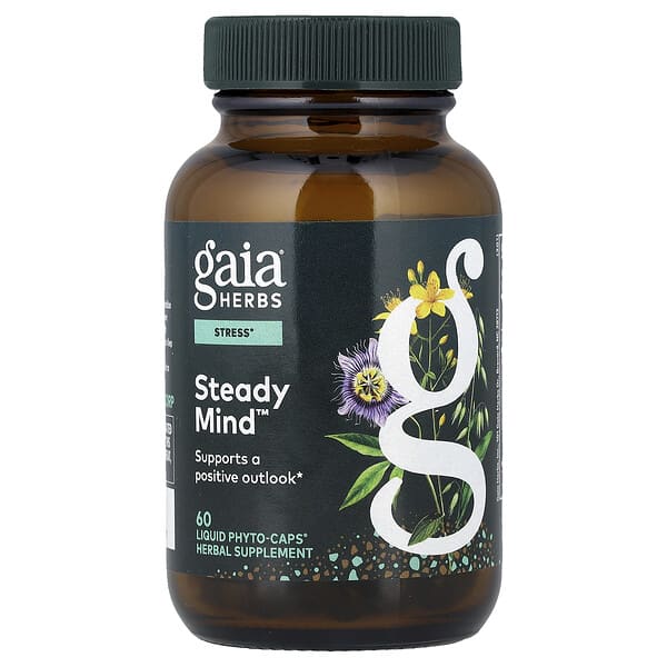 Gaia Herbs, Steady Mind™, 60 Liquid Phyto-Caps®
