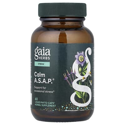 Gaia Herbs, Calm A.S.A.P.®, 60 Liquid Phyto-Caps®