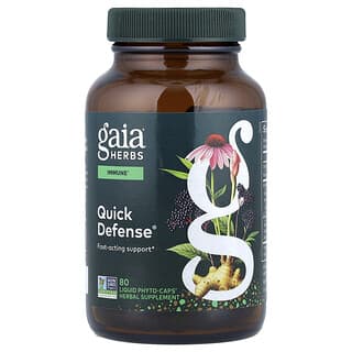 Gaia Herbs, Quick Defense, 80 vegane flüssige Phyto-Kapseln