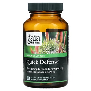 Gaia Herbs, 快速防御，80 粒全素液体 Phyto-Caps 胶囊