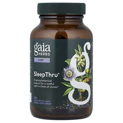 Gaia Herbs, SleepThru®, 120 Liquid Phyto-Caps® (470 mg each)