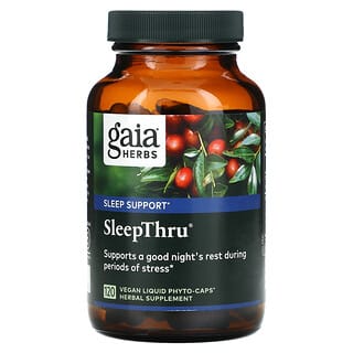 Gaia Herbs, SleepThru, 120 fitocapsule liquide vegane