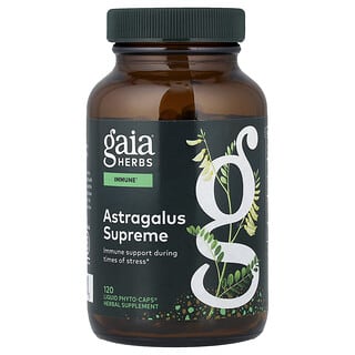 Gaia Herbs, Astragalus Supreme, 120 fitocapsule lichide vegane