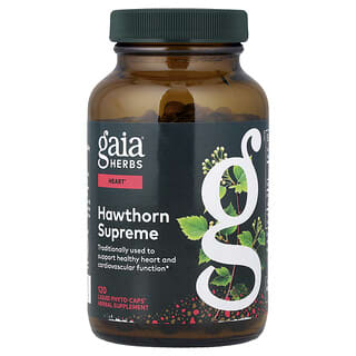 Gaia Herbs, Espinheiro Supremo, 120 Fitocápsulas Líquidas Veganas (500 mg por Cápsula)