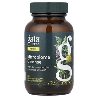Gaia Herbs, 마이크로바이옴 클렌즈, Liquid Phyto-Caps® 60정
