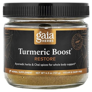 Gaia Herbs, Turmeric Boost, Επαναφορά, 4.3 oz (123 g)