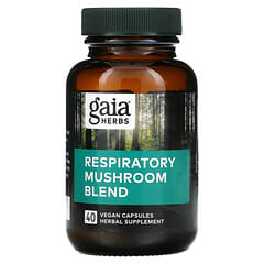 Gaia Herbs, Respiratory Mushroom Blend, 40 Vegan Capsules