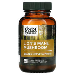 Gaia Herbs, Lion's Mane Mushroom, 40 Vegan Capsules