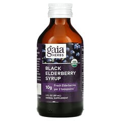 Gaia Herbs, Schwarzer Holundersirup, 89 ml (3 fl. oz.)