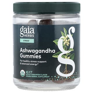 Gaia Herbs, Ashwagandha Gummies, Apple Cinnamon, 45 Gummies