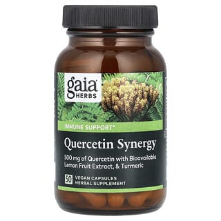 Gaia Herbs, Quercétine synergie, 50 capsules vegan