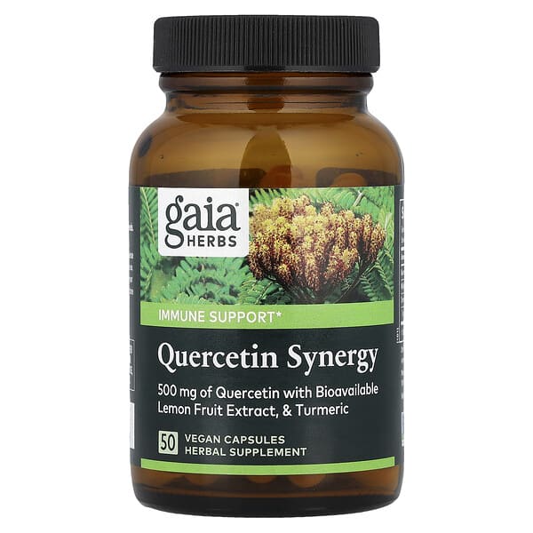 Gaia Herbs, Quercetin Synergy, 50 Vegan Capsules — product photo 1