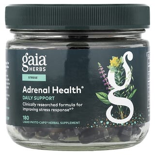 Gaia Herbs, Adrenal Health®, 180 액상 Phyto-Caps®