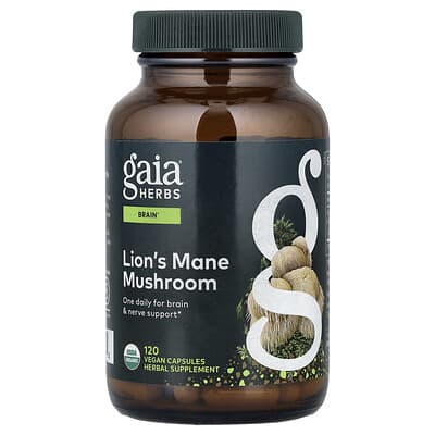 Gaia Herbs, Hericium, 450 mg, 120 Vegan Capsules