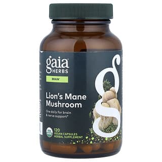 Gaia Herbs, Lion's Mane Mushroom, 120 Vegan Capsules
