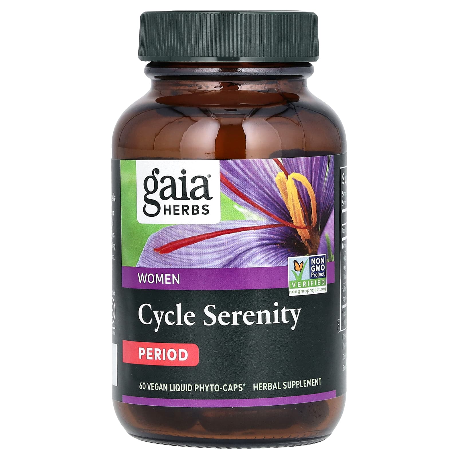 Gaia Herbs Women Cycle Serenity Period 60 Vegan Liquid Phyto Caps